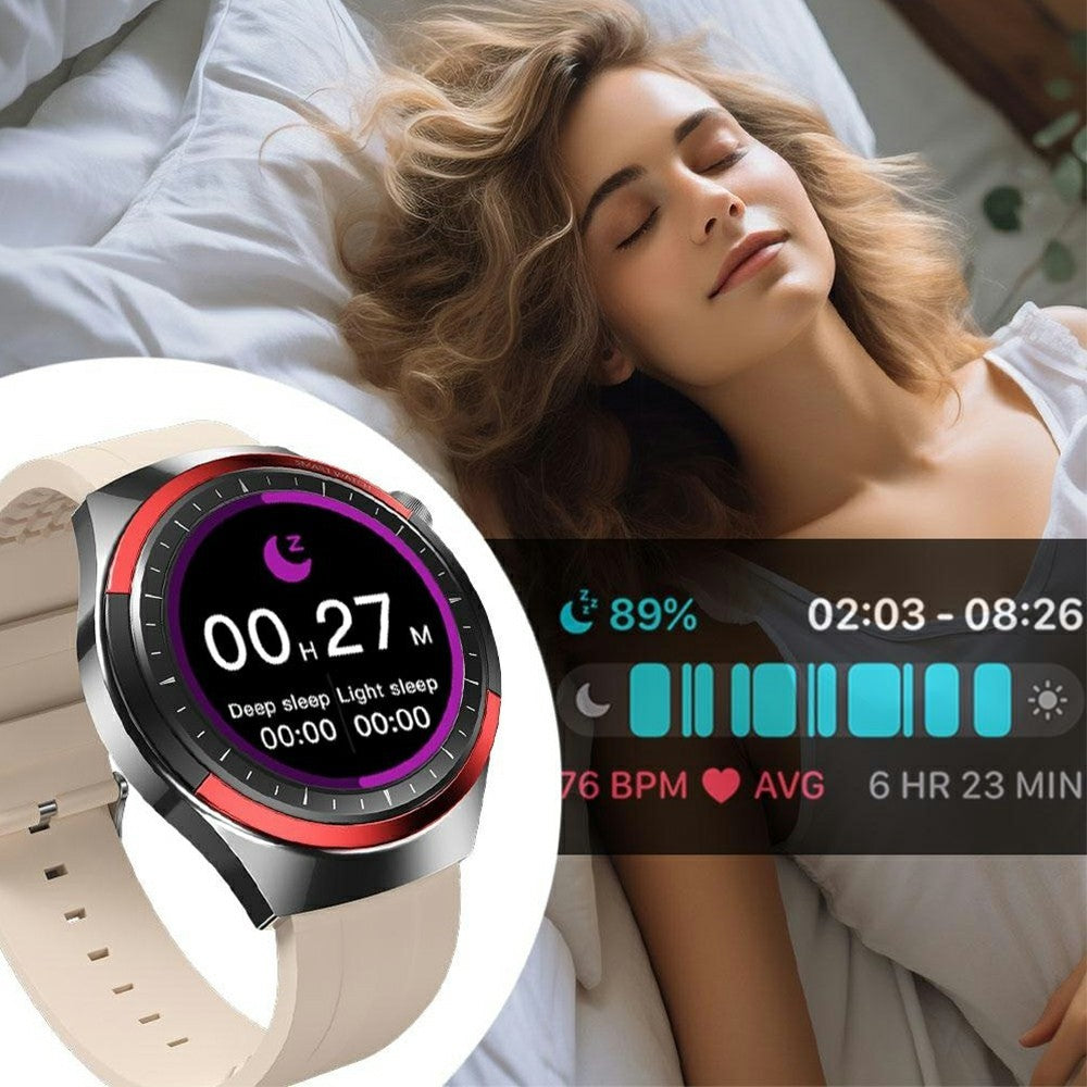 WEKOME WH-06 Smart Watch Zinc Alloy IP67 Waterproof Bluetooth-compatible HD Display Health Monitor Fitness Tracker