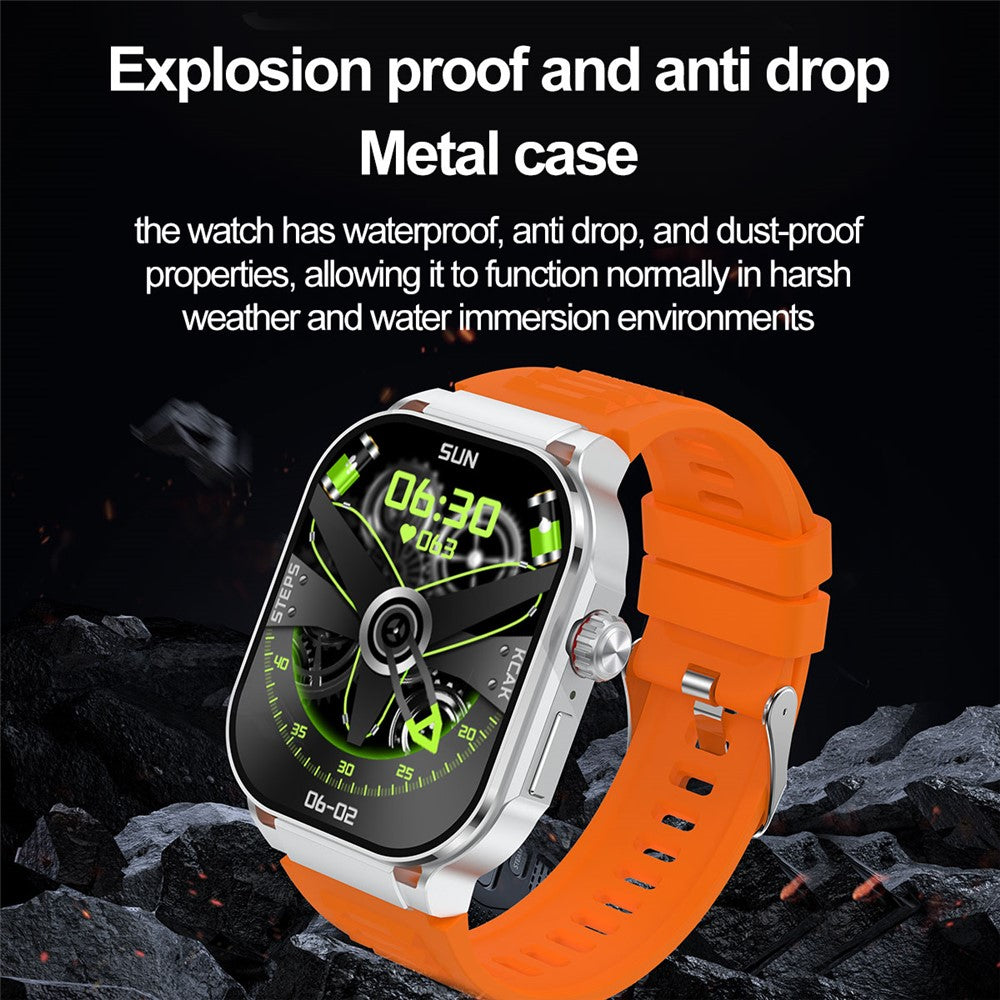 G40 2.06 Inch AMOLED Smart Watch Health Monitor Bluetooth-compatible Calling Fitness Tracker for Android iOS