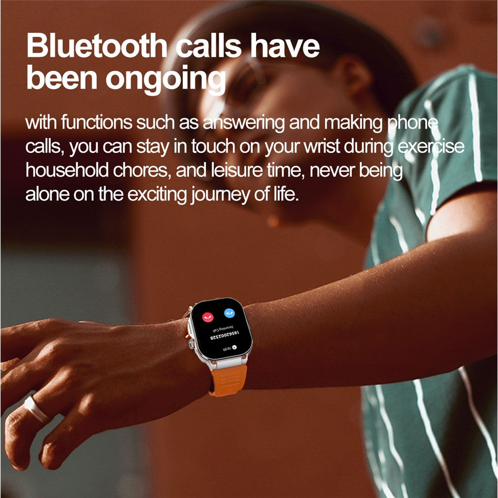 G40 2.06 Inch AMOLED Smart Watch Health Monitor Bluetooth-compatible Calling Fitness Tracker for Android iOS