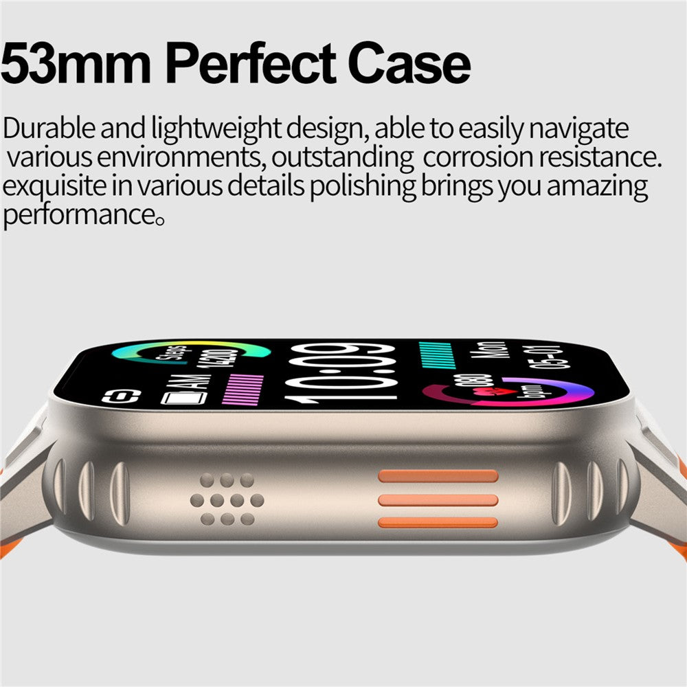G41 2.01 Inch Health Monitor Smart Watch Bluetooth-compatible Calling Fitness Tracker for Android iOS , Steel Strap