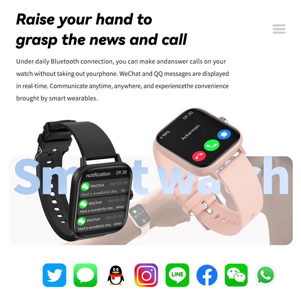 G42 1.83 Inch Women Health Monitor Smart Watch IP67 Waterproof Bluetooth-compatible Calling Sports Watch
