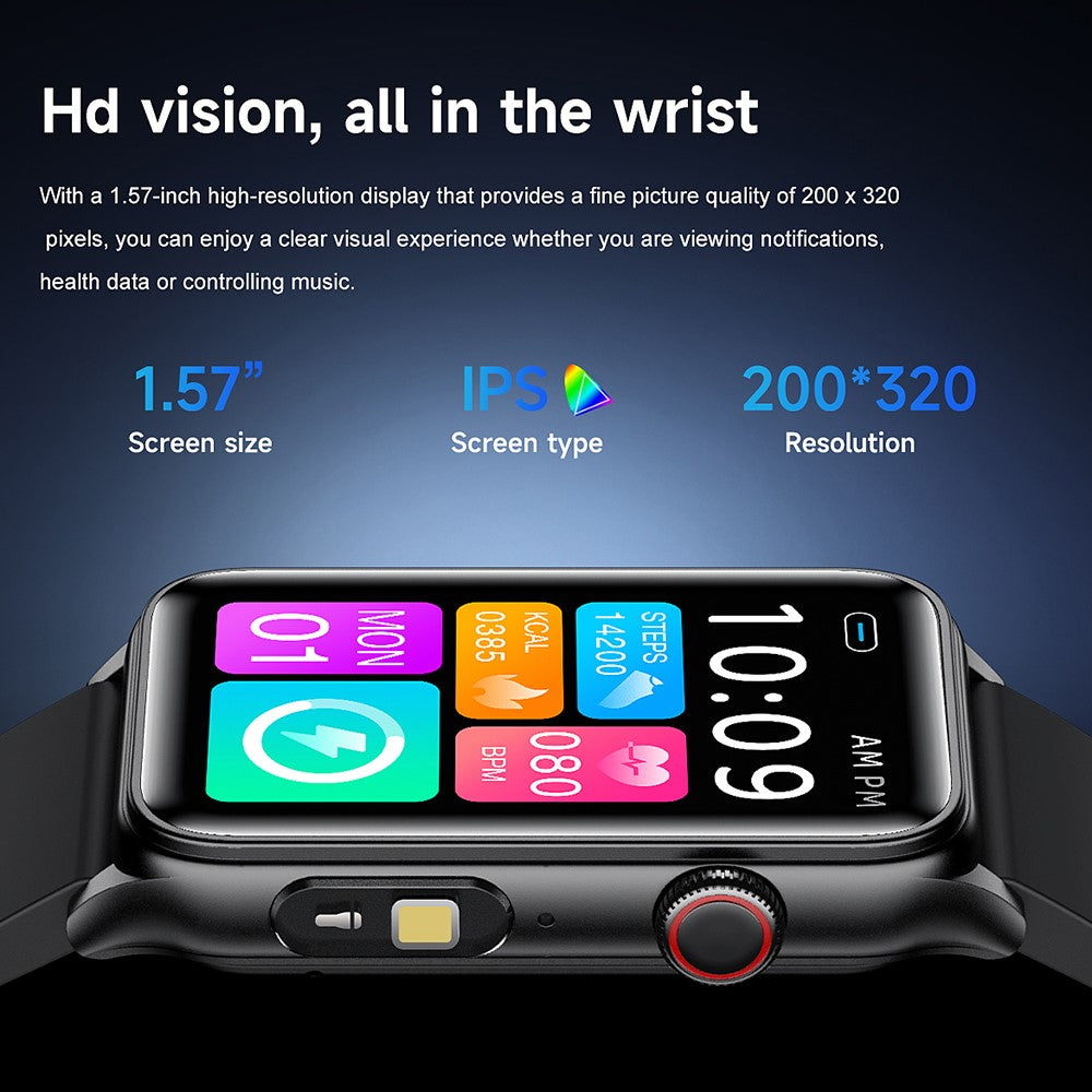 G50 1.57 Inch Smart Bracelet Fitness Tracker Bluetooth-compatible Calling Heart Rate Monitor Wristband