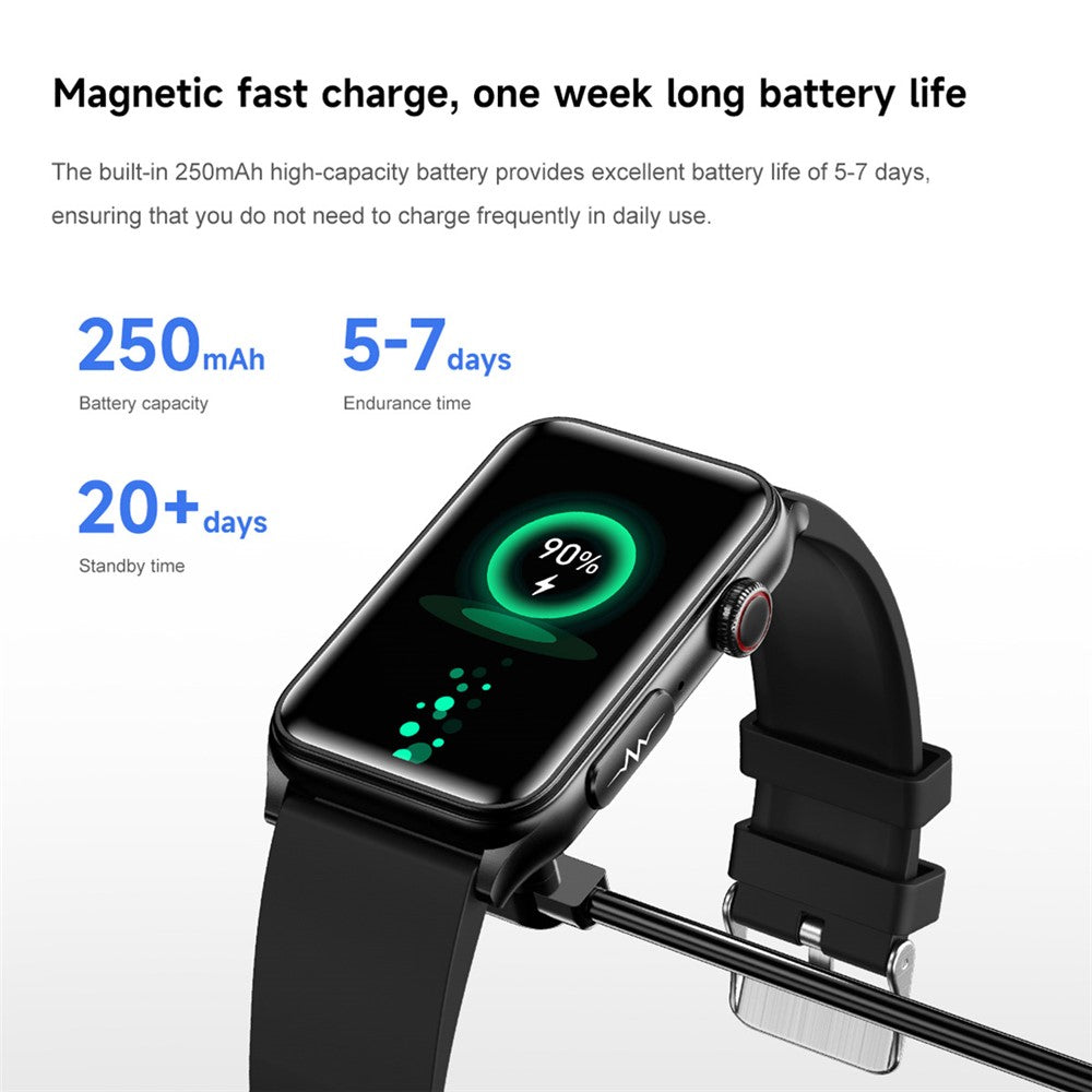GE50 1.57 Inch Sports Wristband ECG Heart Rate Monitor Bluetooth-compatible Calling Smart Bracelet