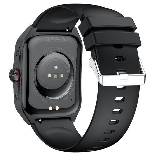 HK80 Smart Watch AMOLED Curved Screen Bluetooth-compatible Call Health Monitor NFC Waterproof Fitness Tracker Watch