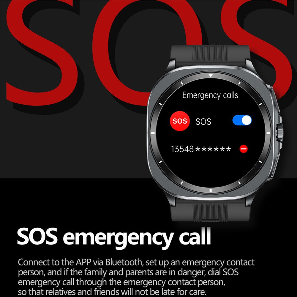 TK65 1.43 Inch ECG Blood Pressure Monitor Bluetooth-compatible Call Smart Watch Support NFC Access Control