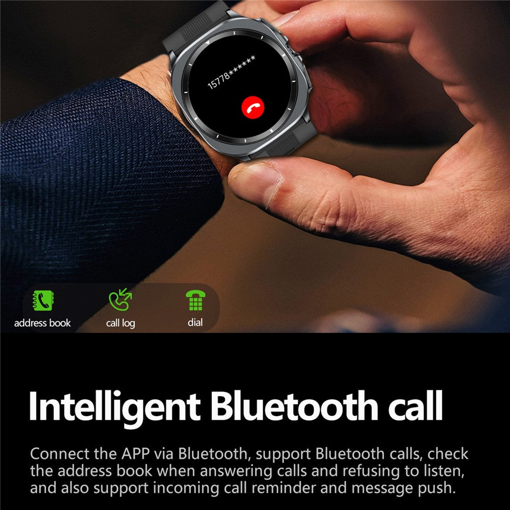 TK65 1.43 Inch ECG Blood Pressure Monitor Bluetooth-compatible Call Smart Watch Support NFC Access Control