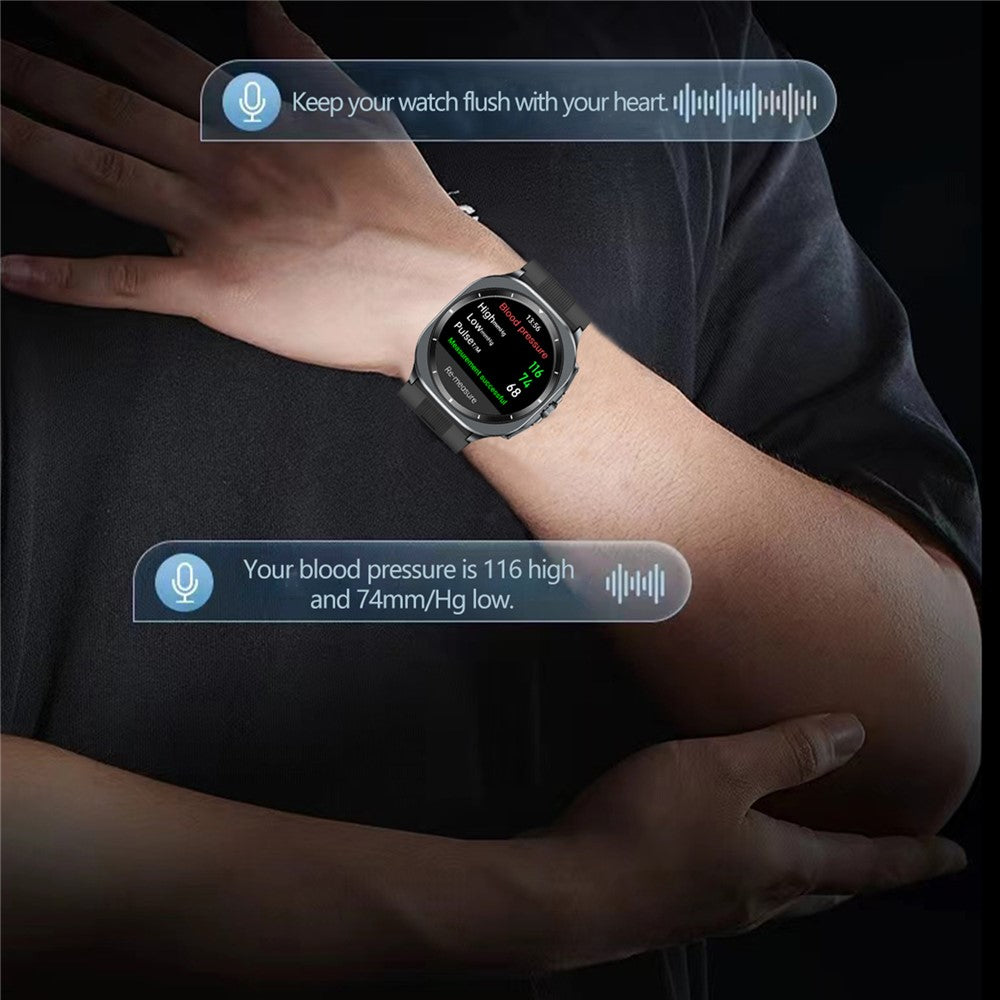 TK65 1.43 Inch ECG Blood Pressure Monitor Bluetooth-compatible Call Smart Watch Support NFC Access Control