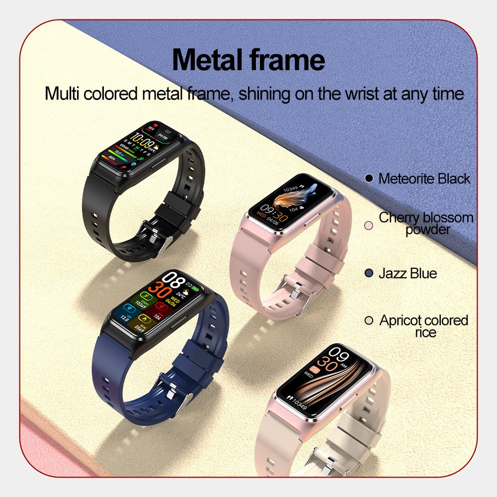 TK75 1.47 Inch Smart Bracelet Heart Rate Blood Oxygen Body Temperature Monitor Fitness Tracker