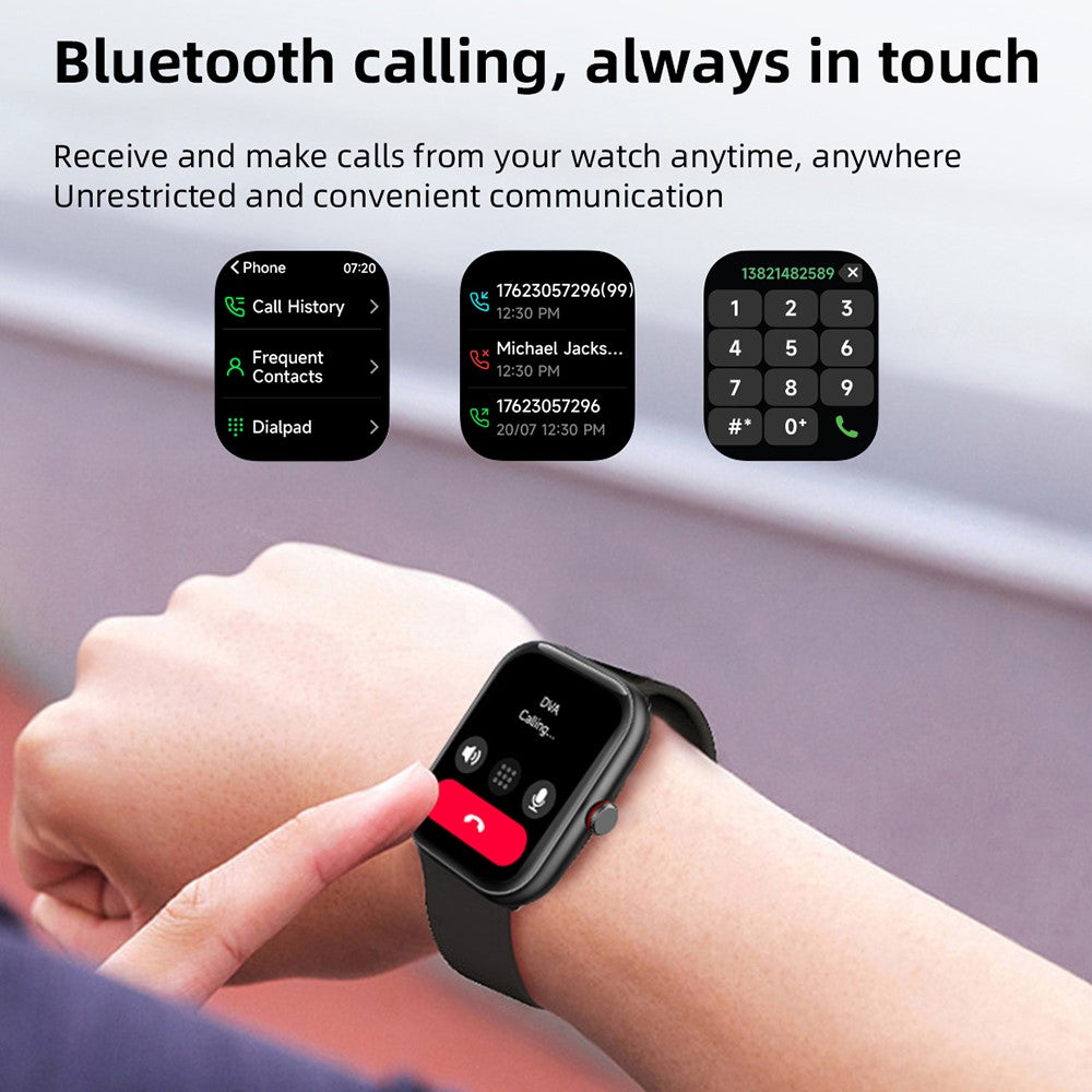 IDW20 1.91 Inch Smartwatch Bluetooth-compatible Calling Watch with Multi-Sport Modes / IP68 Waterproof / Alexa Voice Control