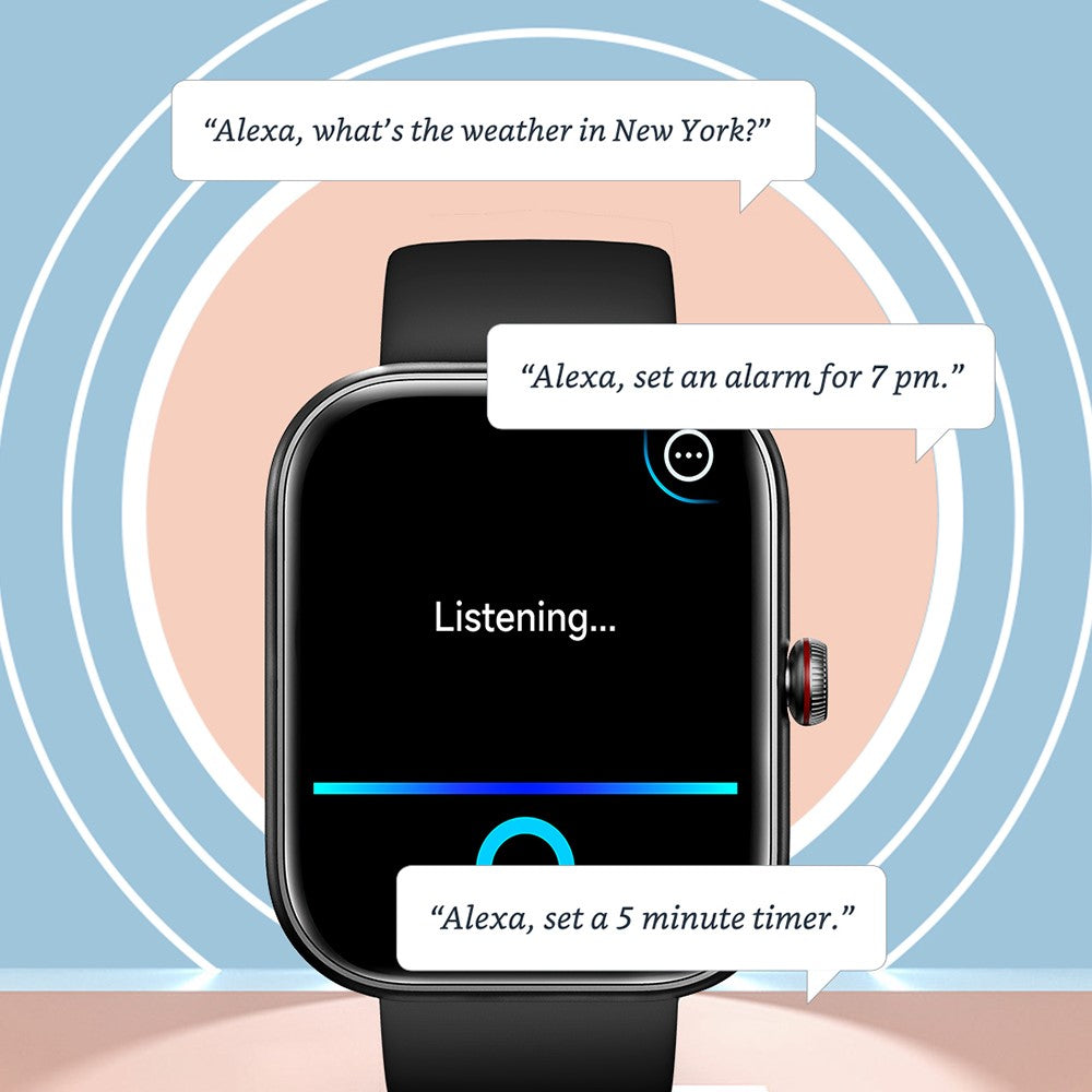 IDW20 1.91 Inch Smartwatch Bluetooth-compatible Calling Watch with Multi-Sport Modes / IP68 Waterproof / Alexa Voice Control