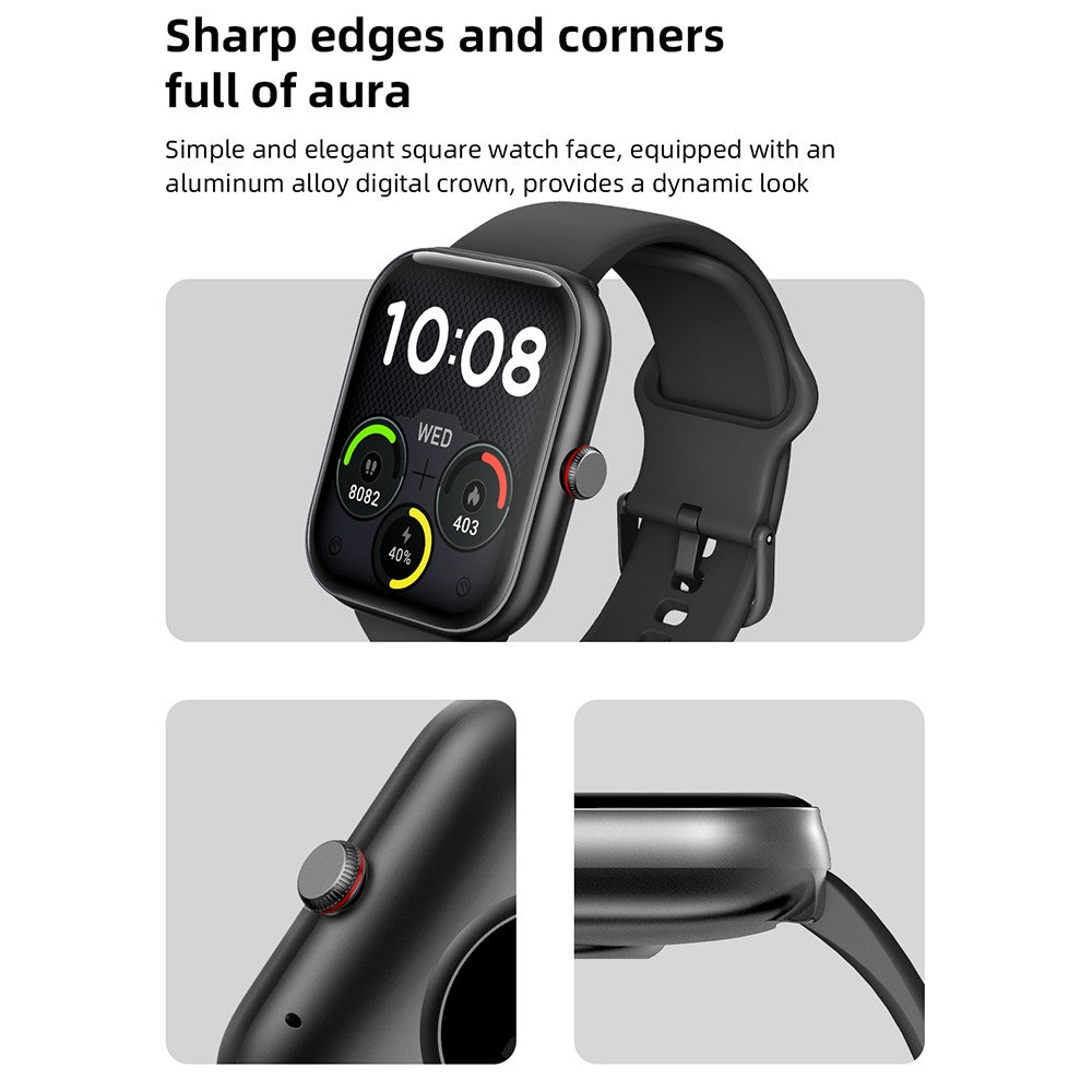 IDW20 1.91 Inch Smartwatch Bluetooth-compatible Calling Watch with Multi-Sport Modes / IP68 Waterproof / Alexa Voice Control