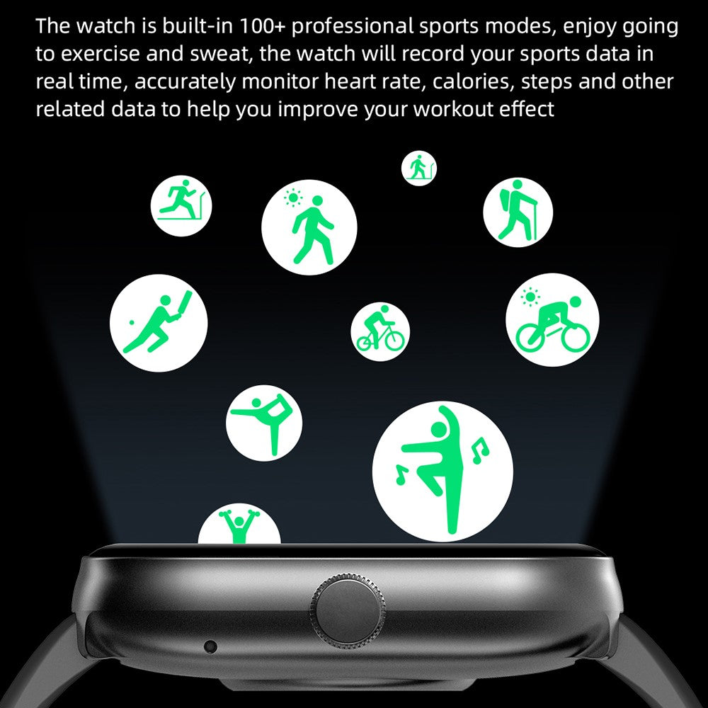 IDW20 1.91 Inch Smartwatch Bluetooth-compatible Calling Watch with Multi-Sport Modes / IP68 Waterproof / Alexa Voice Control
