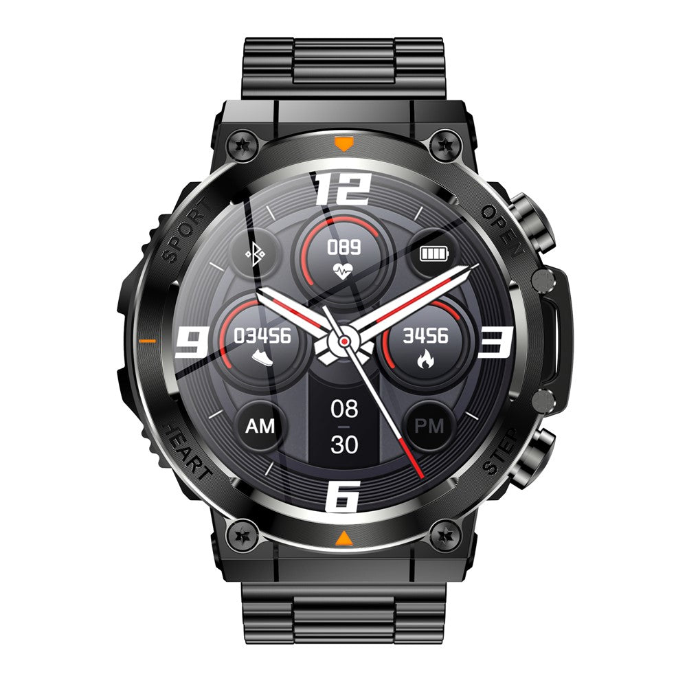 AK61 Steel Band Smart Watch Bluetooth-compatible Calling Fitness Tracker Waterproof 1.39 Inch Health Monitoring Watch