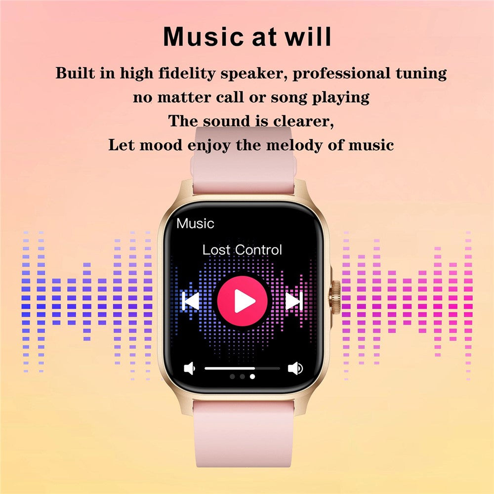 MX09 Smart Watch Bluetooth-compatible Calling Heart Rate Monitor 1.85 Inch HD Screen Fitness Tracker Watch