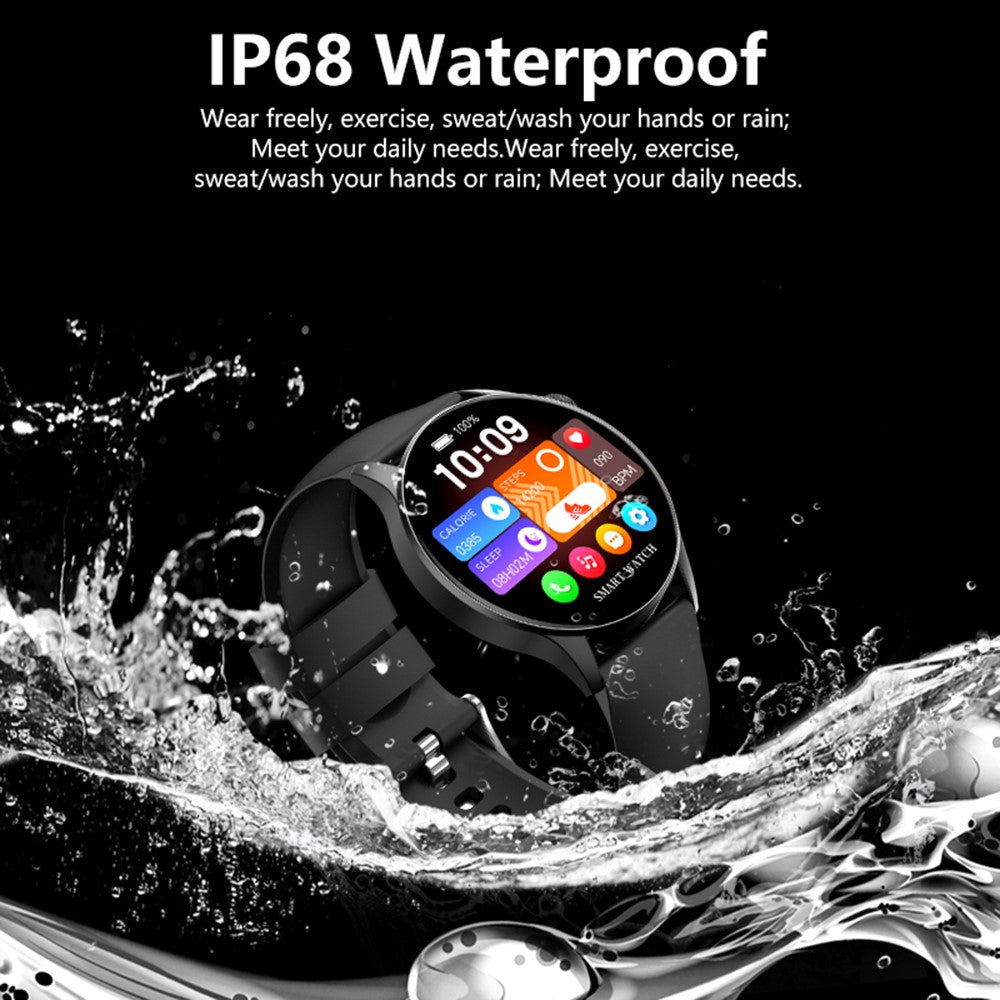 Y85 Smart Watch AMOLED Display Bluetooth-compatible Calling Temperature Blood Pressure Sleep Monitor Watch