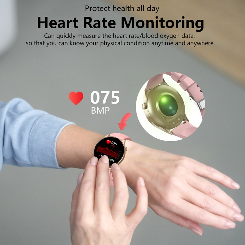 Y85 Smart Watch AMOLED Display Bluetooth-compatible Calling Temperature Blood Pressure Sleep Monitor Watch
