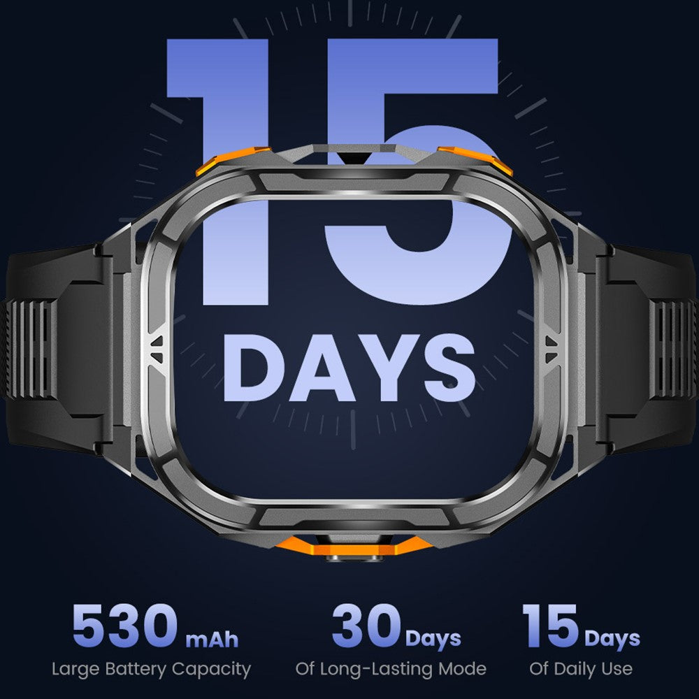 X5 GPS Sports Watch 1.96 Inch AMOLED Screen Heart Rate Monitor 5 ATM Waterproof Smart Watch