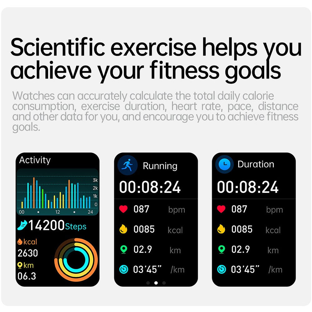 ET650 Silicone Strap Smart Bracelet Body Temperature Health Monitor Bluetooth-Compatible Call Smart Watch