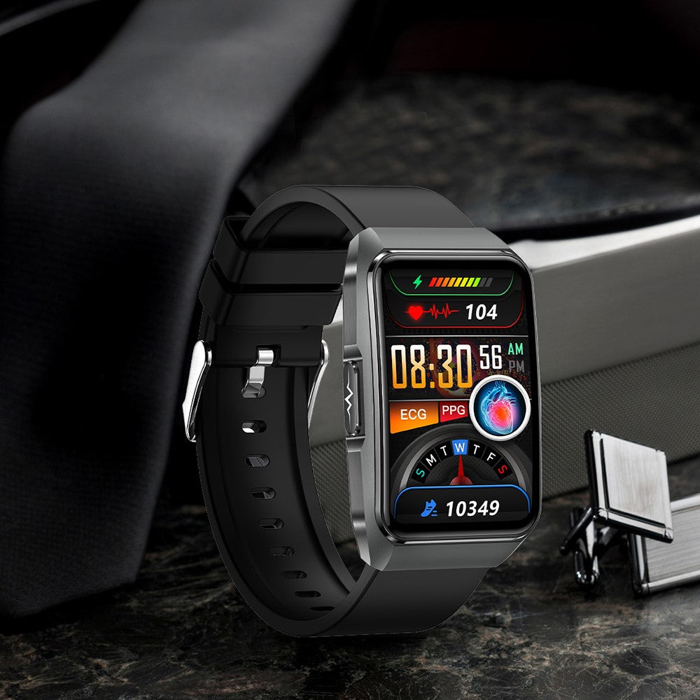 ET650 Silicone Strap Smart Bracelet Body Temperature Health Monitor Bluetooth-Compatible Call Smart Watch