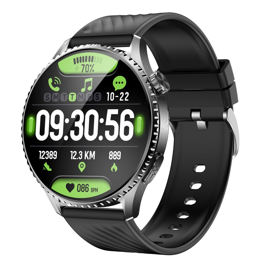 MT800 ECG Smart Watch 1.56 Inch AMOLED Curved Screen Bluetooth-Compatible Calling Heart Rate Monitor Watch