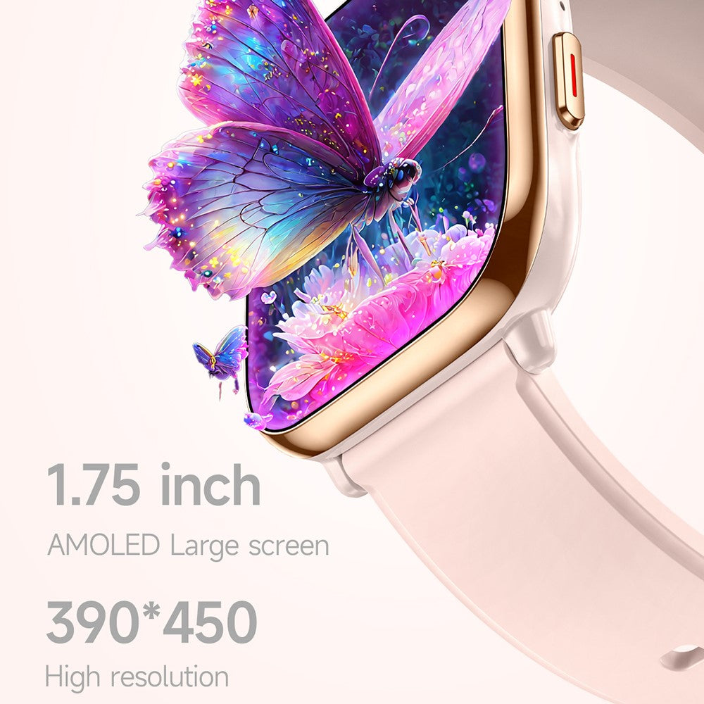 T59 1.75 Inch AMOLED Screen Smartwatch Bluetooth-Compatible Calling Health Monitoring Sport Watch