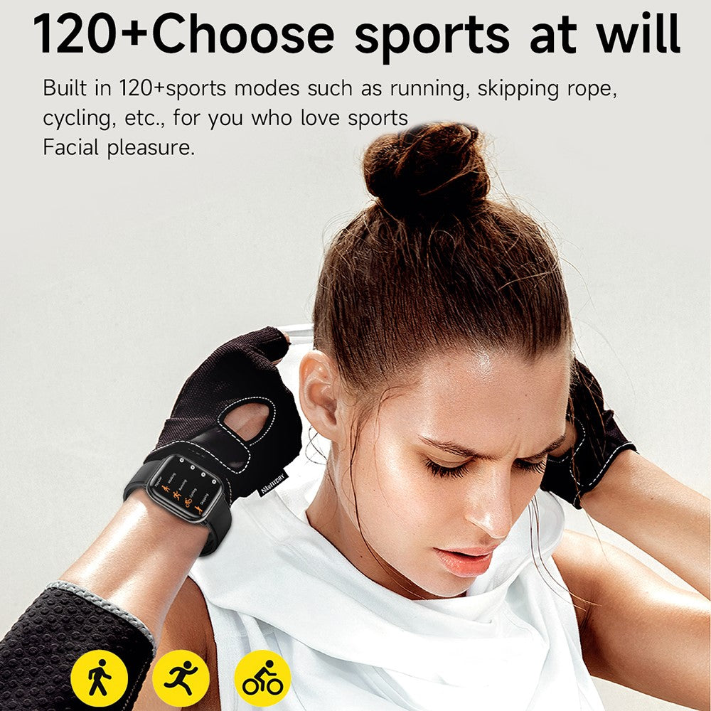 T59 1.75 Inch AMOLED Screen Smartwatch Bluetooth-Compatible Calling Health Monitoring Sport Watch