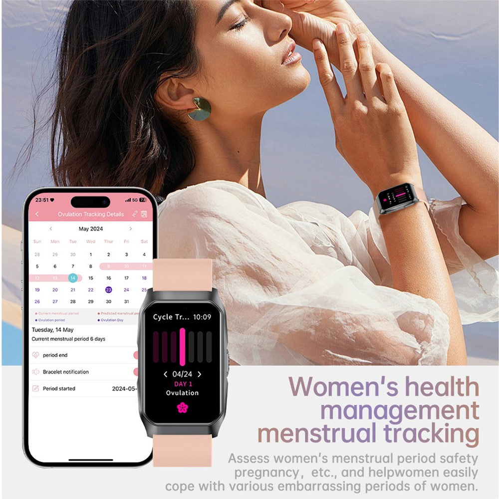 T69 Smart Wristband Fitness Tracker Curved Screen Bluetooth-Compatible Call Health Monitor Sports Bracelet