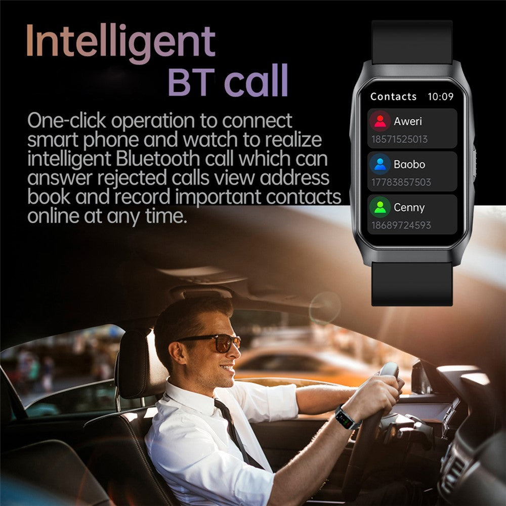 T69 Smart Wristband Fitness Tracker Curved Screen Bluetooth-Compatible Call Health Monitor Sports Bracelet