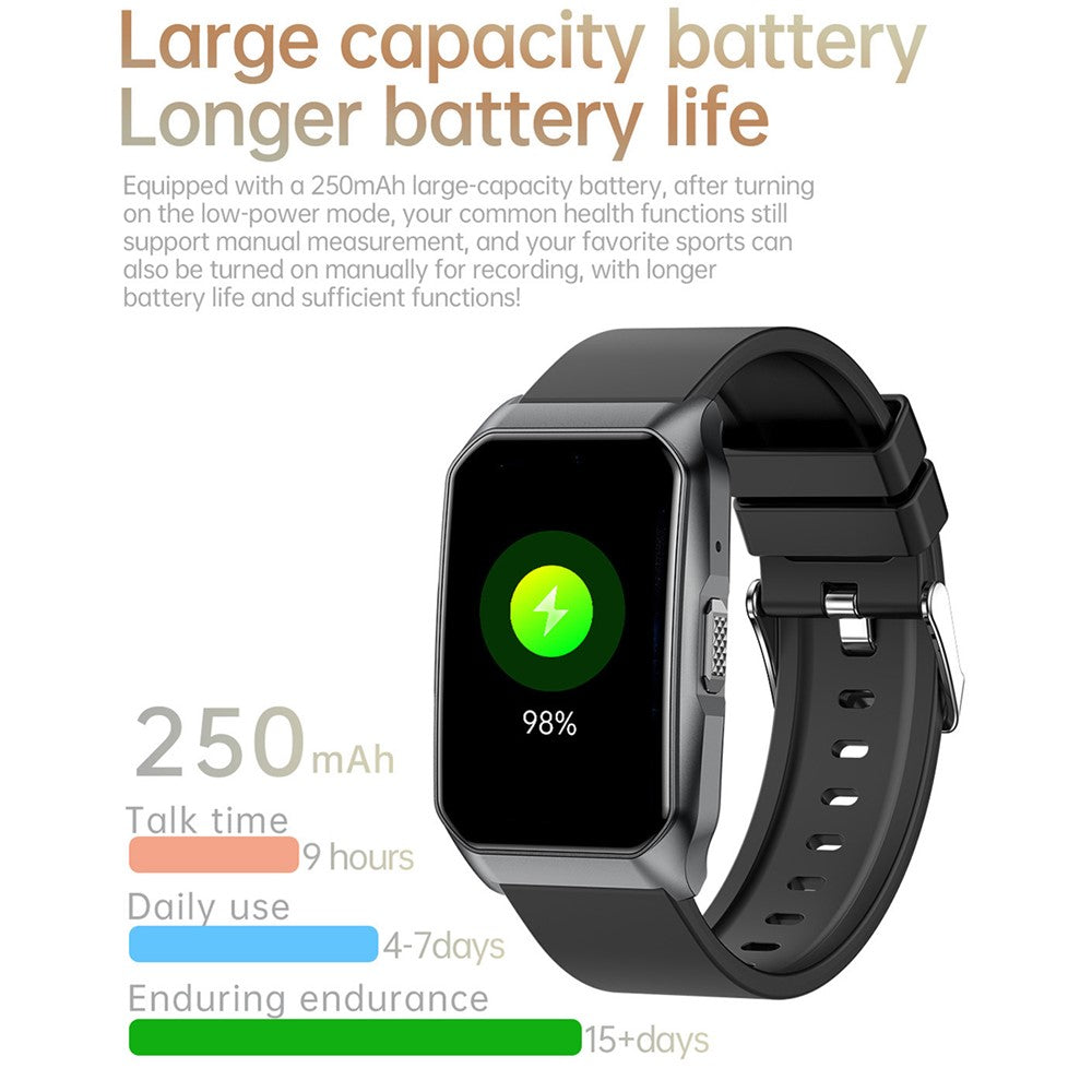 T69 Smart Wristband Fitness Tracker Curved Screen Bluetooth-Compatible Call Health Monitor Sports Bracelet