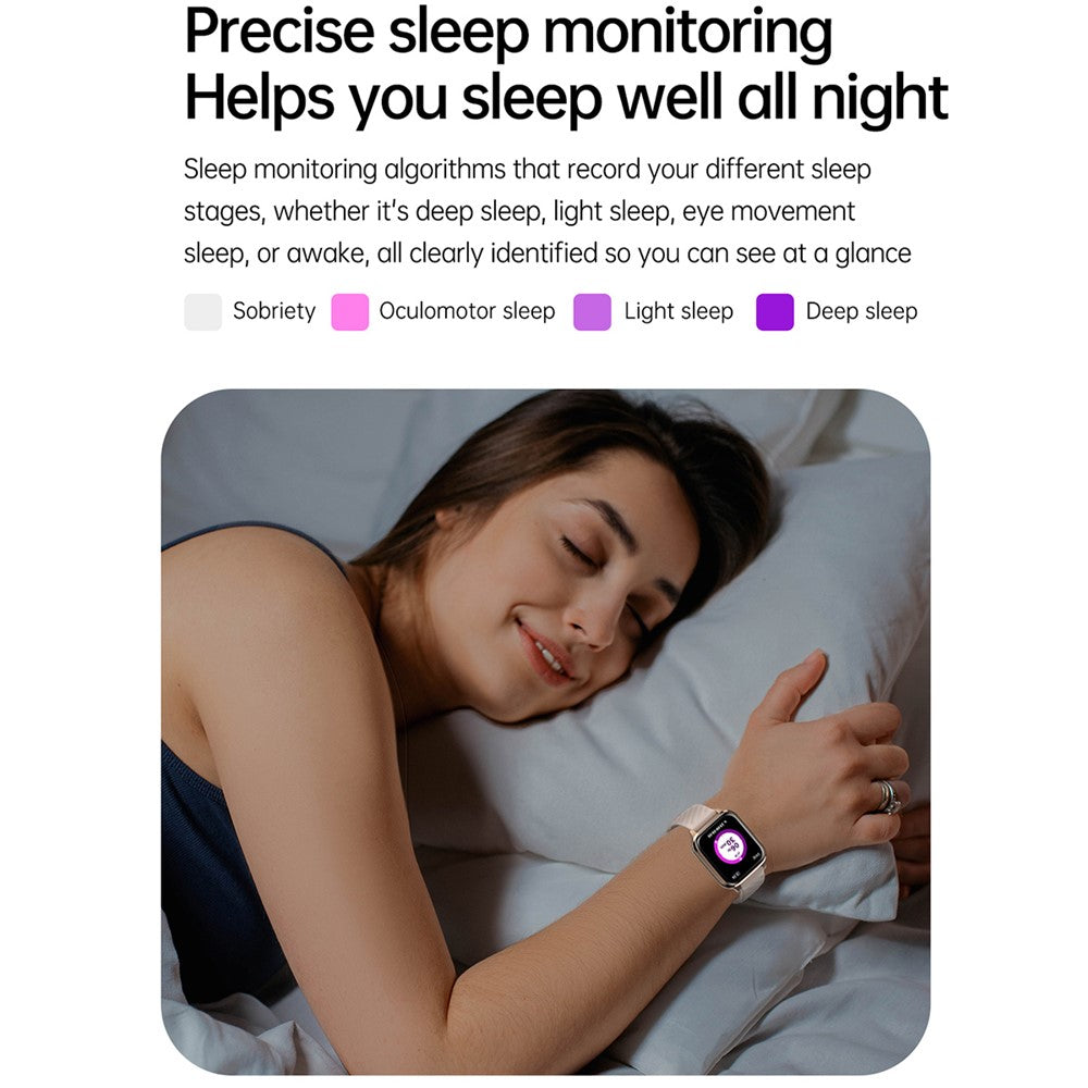FW12 1.85 Inch Smart Watch Heart Rate Blood Oxygen Monitor Bluetooth-Compatible Call Health Tracker