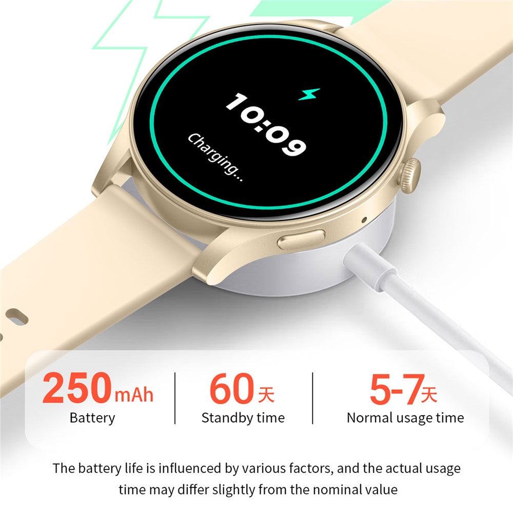 KC88 1.43 Inch AMOLED Screen Smart Watch Bluetooth-Compatible Calling Heart Rate Blood Pressure Monitor