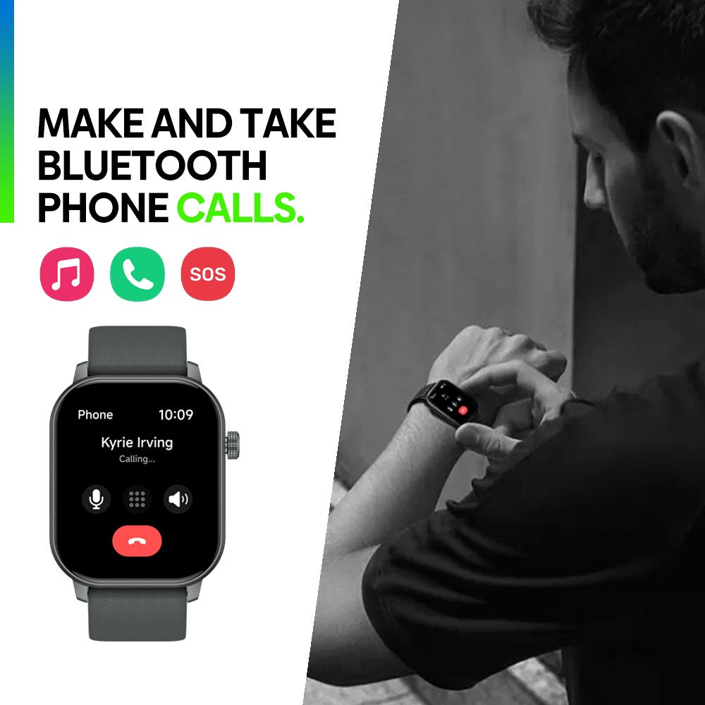 ZEBLAZE GTS 3 GPS 2.01 Inch Smart Watch Health Monitor Bluetooth-Compatible Calling GPS Positioning Sport Watch