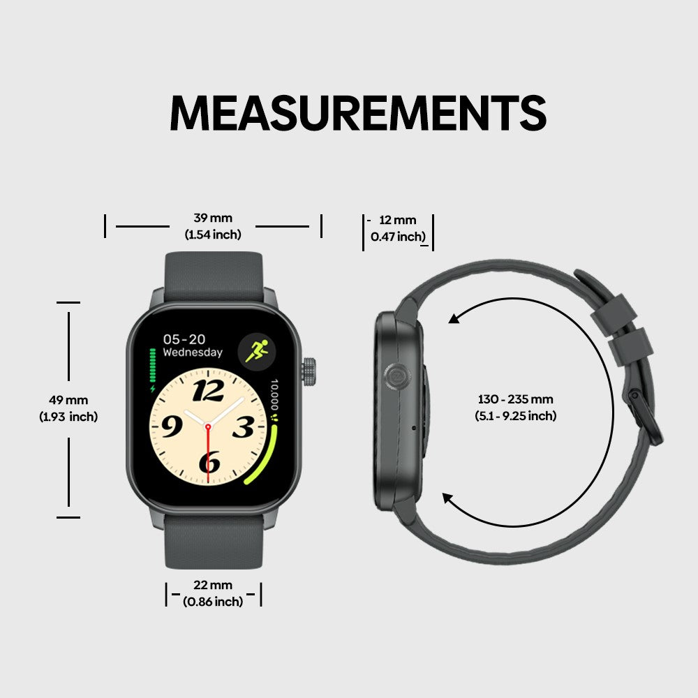 ZEBLAZE GTS 3 GPS 2.01 Inch Smart Watch Health Monitor Bluetooth-Compatible Calling GPS Positioning Sport Watch