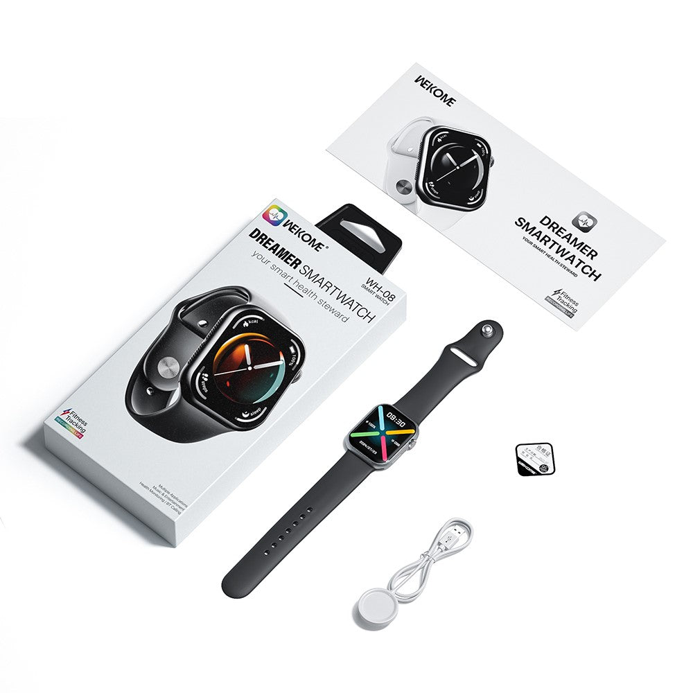 WEKOME WH-08 Smart Watch BT 5.4 2.01 Inch HD Screen Health Monitor Multi-Language Support NFC