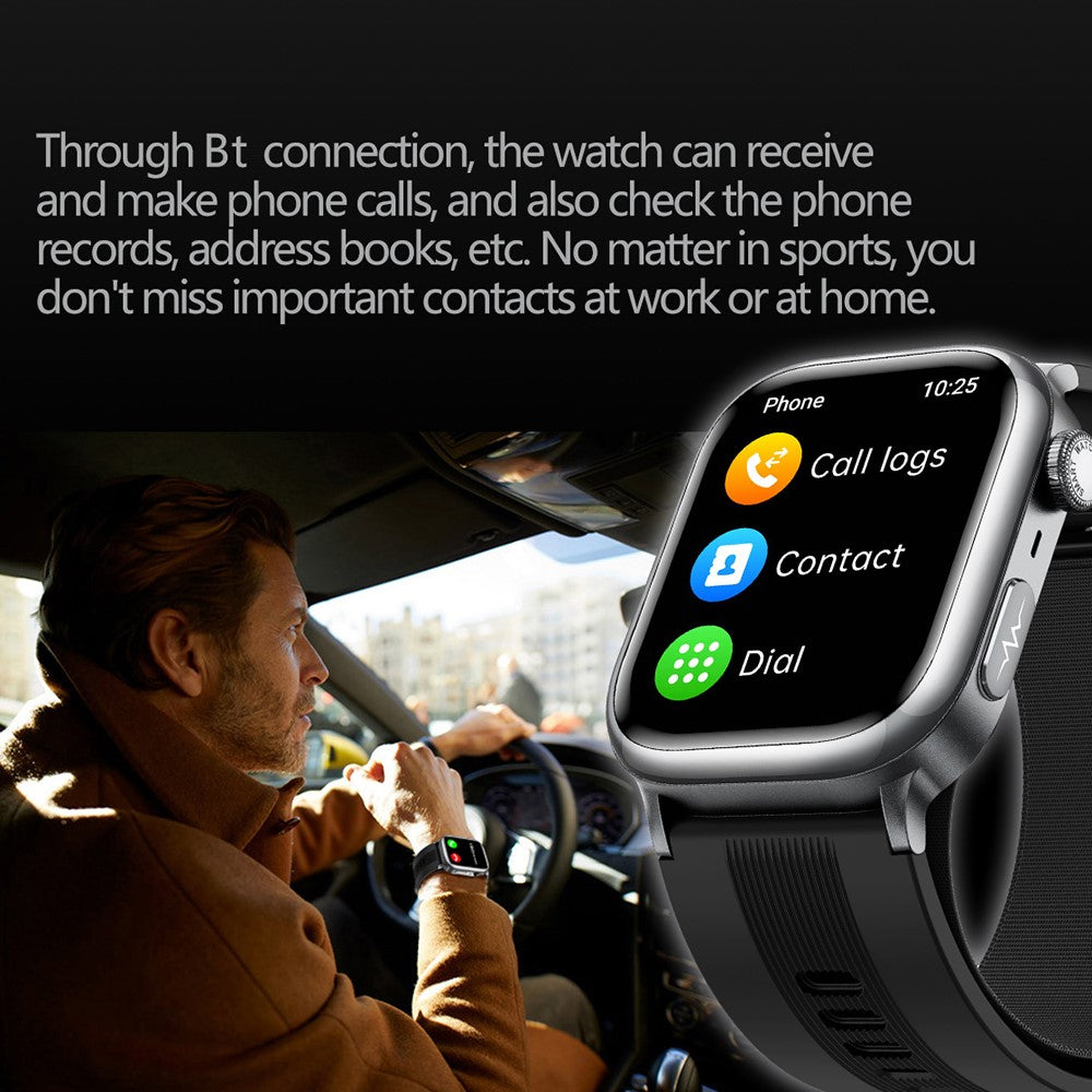 TK66 Smart Watch Blood Pressure ECG Health Monitor Bluetooth-Compatible Calling SOS Emergency Alert Watch