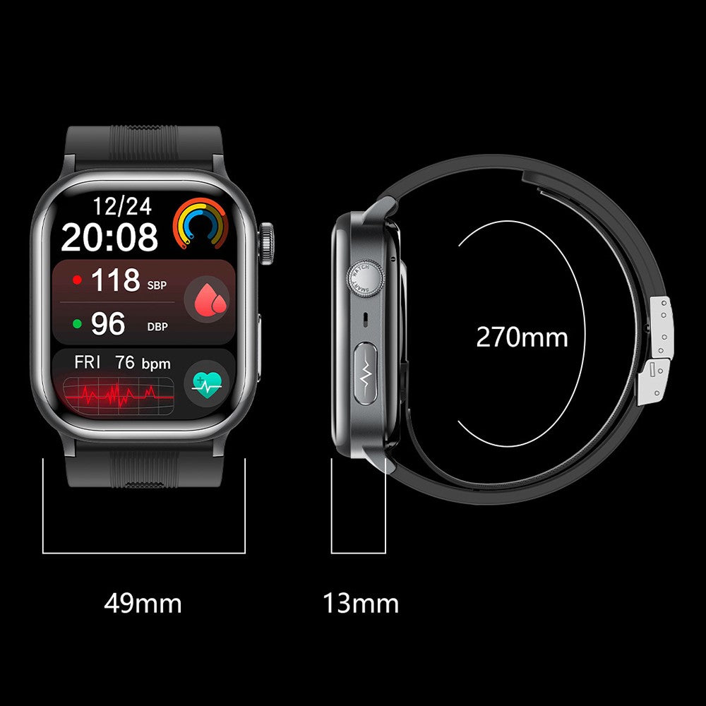 TK66 Smart Watch Blood Pressure ECG Health Monitor Bluetooth-Compatible Calling SOS Emergency Alert Watch