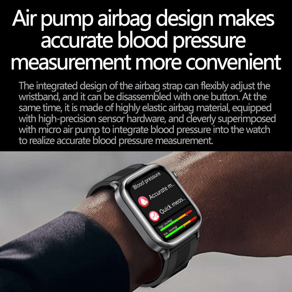 TK66 Smart Watch Blood Pressure ECG Health Monitor Bluetooth-Compatible Calling SOS Emergency Alert Watch