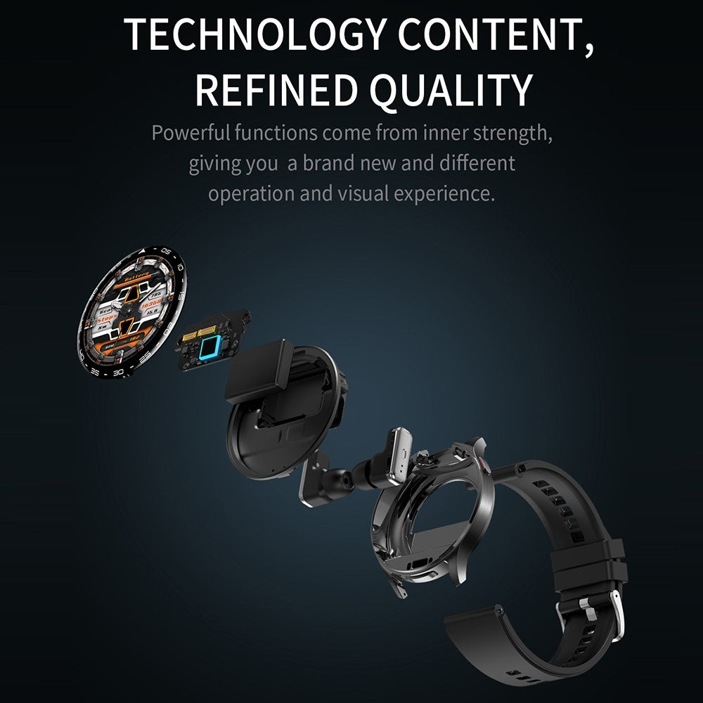 T97 2 in 1 Smart Watch with Wireless Earbuds Bluetooth-Compatible Call Health Monitoring Sports Waterproof Watch