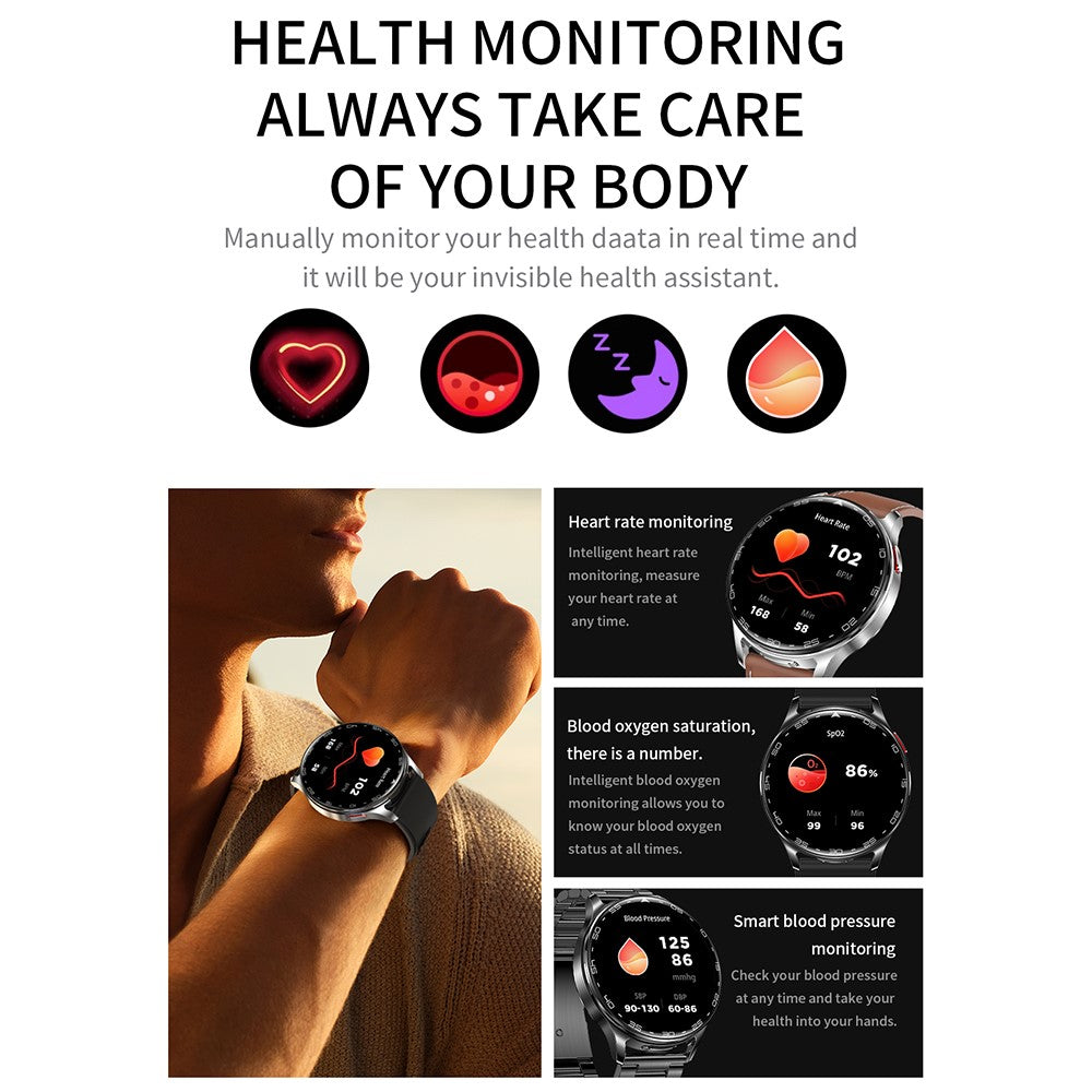 T97 2 in 1 Smart Watch with Wireless Earbuds Bluetooth-Compatible Call Health Monitoring Sports Waterproof Watch