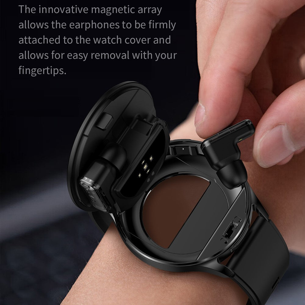 T97 2 in 1 Smart Watch with Wireless Earbuds Bluetooth-Compatible Call Health Monitoring Sports Waterproof Watch