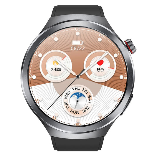 ET475 1.73 Inch AMOLED Screen Smart Watch ECG Health Monitor Bluetooth-Compatible Calling Watch, Silicone Strap