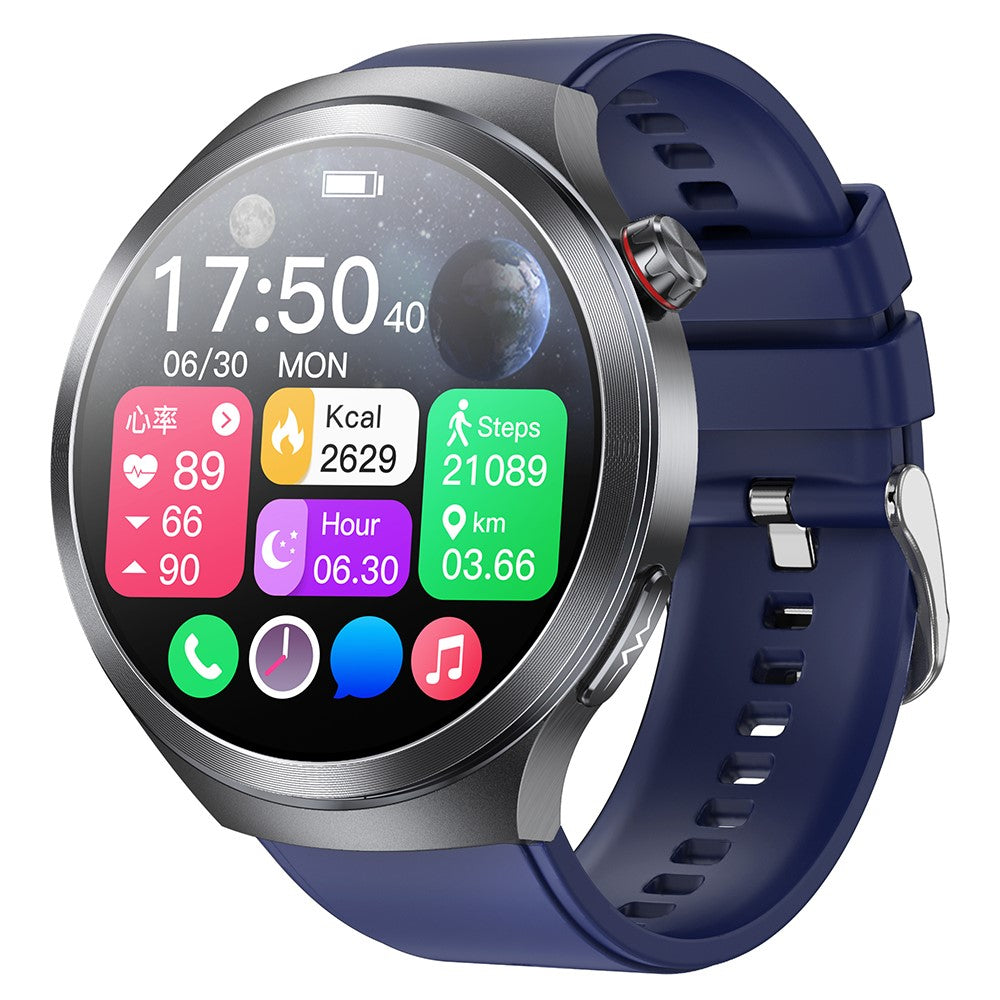 ET475 1.73 Inch AMOLED Screen Smart Watch ECG Health Monitor Bluetooth-Compatible Calling Watch, Silicone Strap