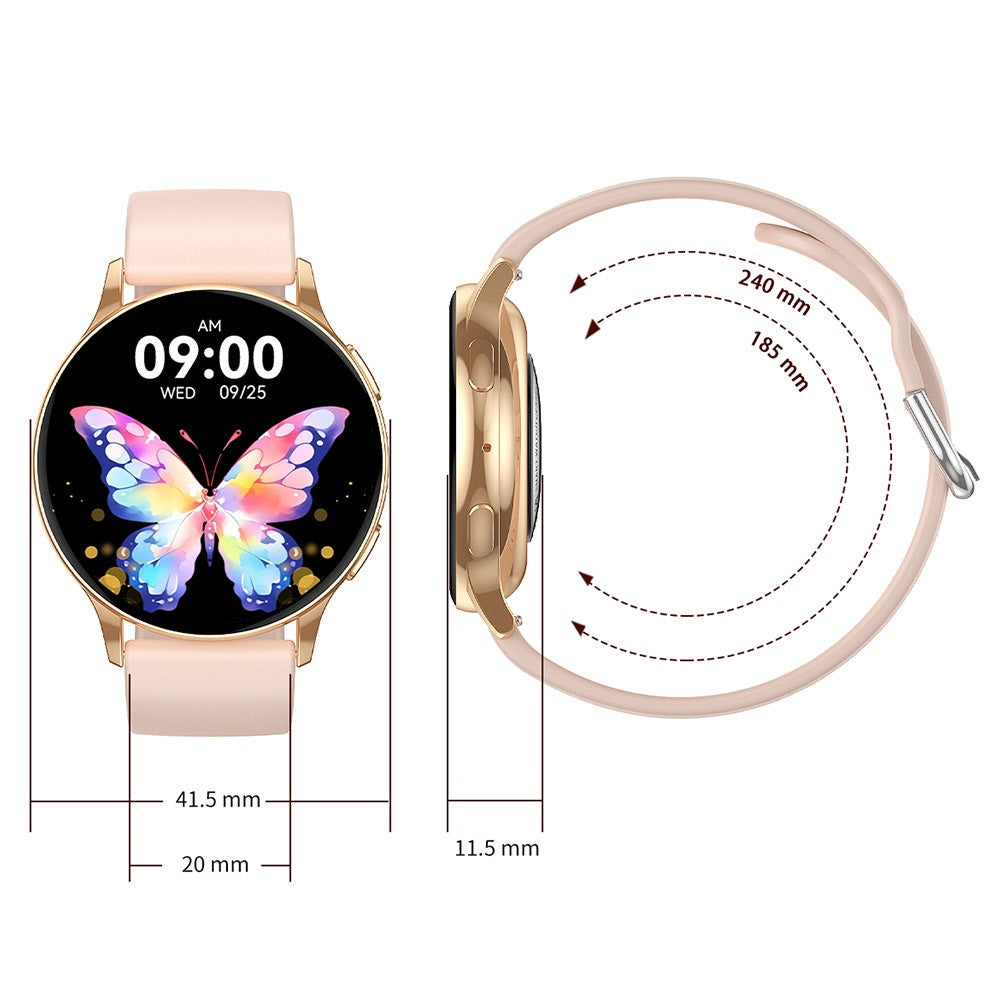 CY29 Women Smartwatch 1.32 Inch AMOLED Round Screen Bluetooth-Compatible Calling Heart Rate Monitor Watch