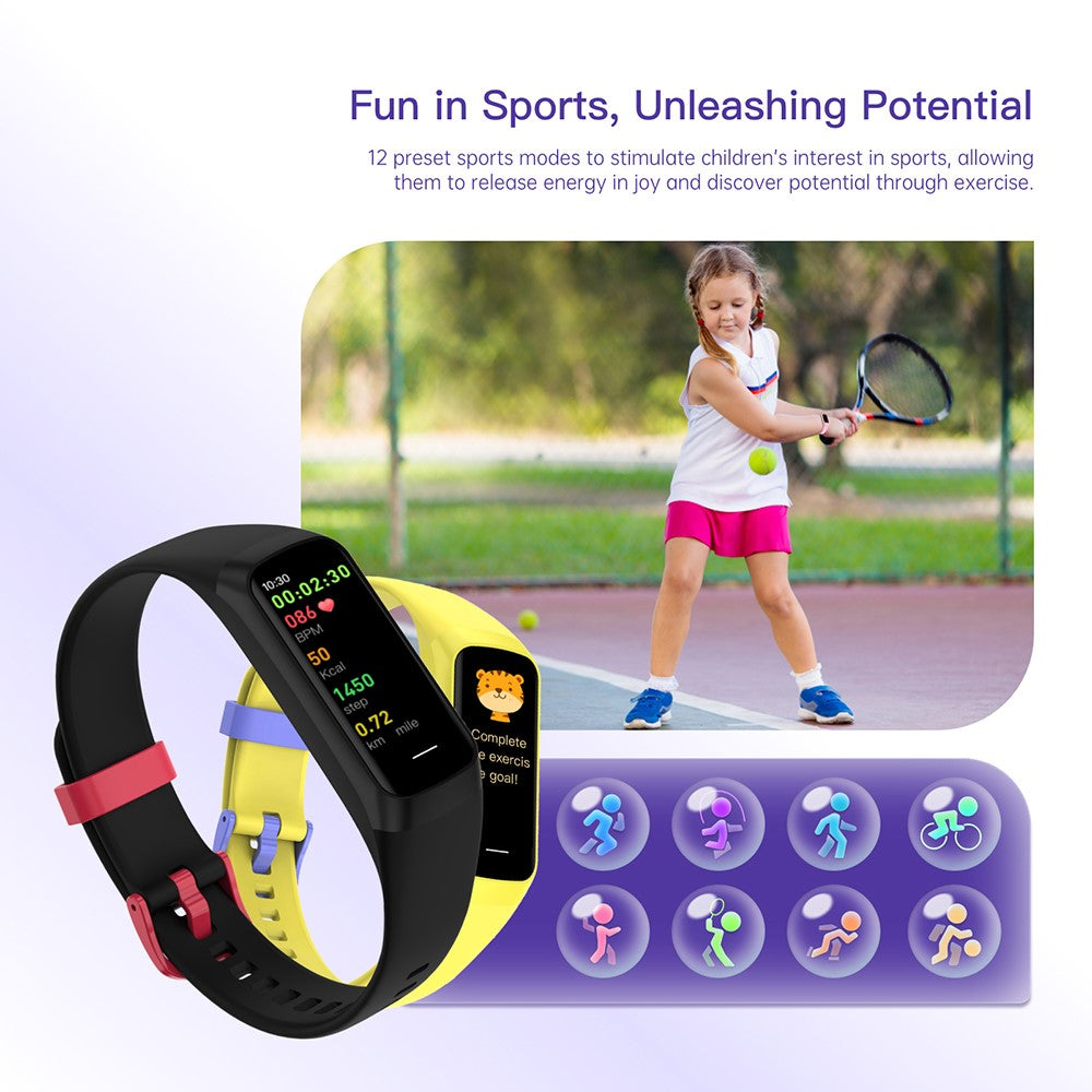 Wish 3 Children Smart Watch Reward System Parent Control App Exercise Monitoring Smart Wristband