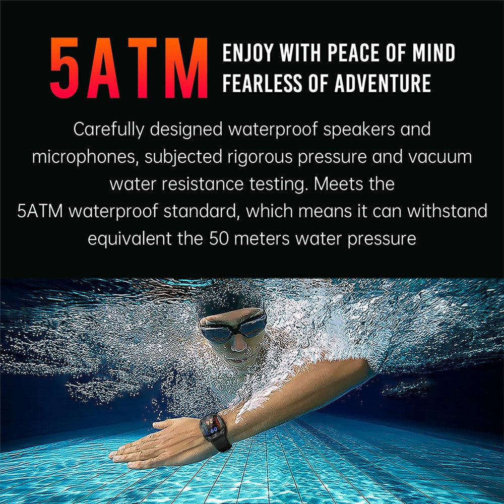 KT83 1.8 Inch Outdoor Smart Watch with Flashlight Health Monitor Bluetooth-Compatible Calling Wristwatch