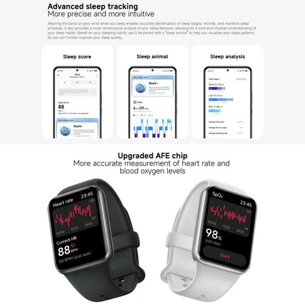 XIAOMI M2401B1 Smart Band 9 Pro 1.74 Inch AMOLED Screen Fitness Tracker Heart Rate Monitor Watch with TPU Strap