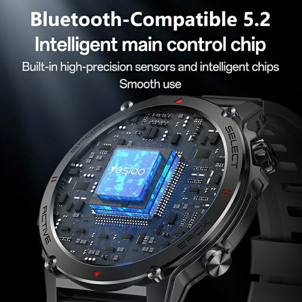 YESIDO IO31 AMOLED Smart Watch Fitness Tracker with Heart Rate Monitoring IP68 Waterproof