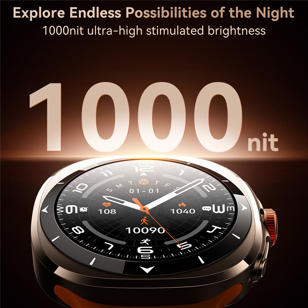JOYROOM JR-FV2 Bluetooth-Compatible Smartwatch Zinc Alloy Waterproof Watch with Calling Function AMOLED Display