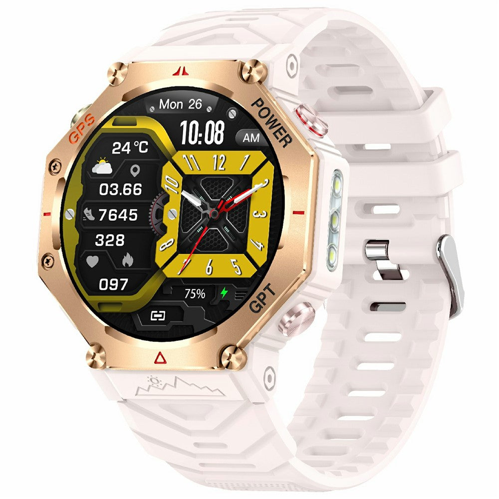 KC91 1.39 Inch HD Screen Outdoor Smart Watch Built In GPS Sports Tracker Heart Rate Monitor with Altimeter / Barometer / Compass