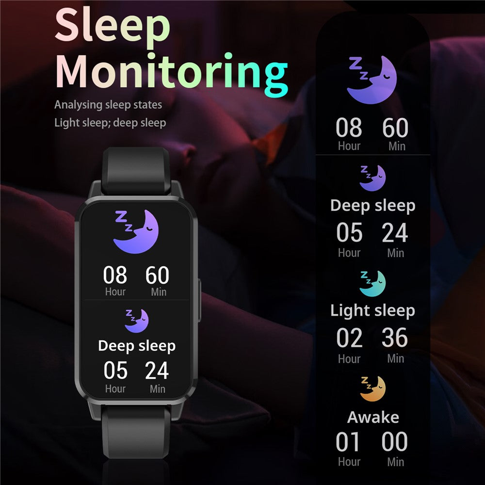 CY33 Smart Bracelet 1.47 Inch Full Touch IPS Screen Health Monitor Call Reminder Waterproof Smart Wristband